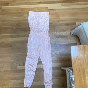 Anthropologie Pink Jumpsuit